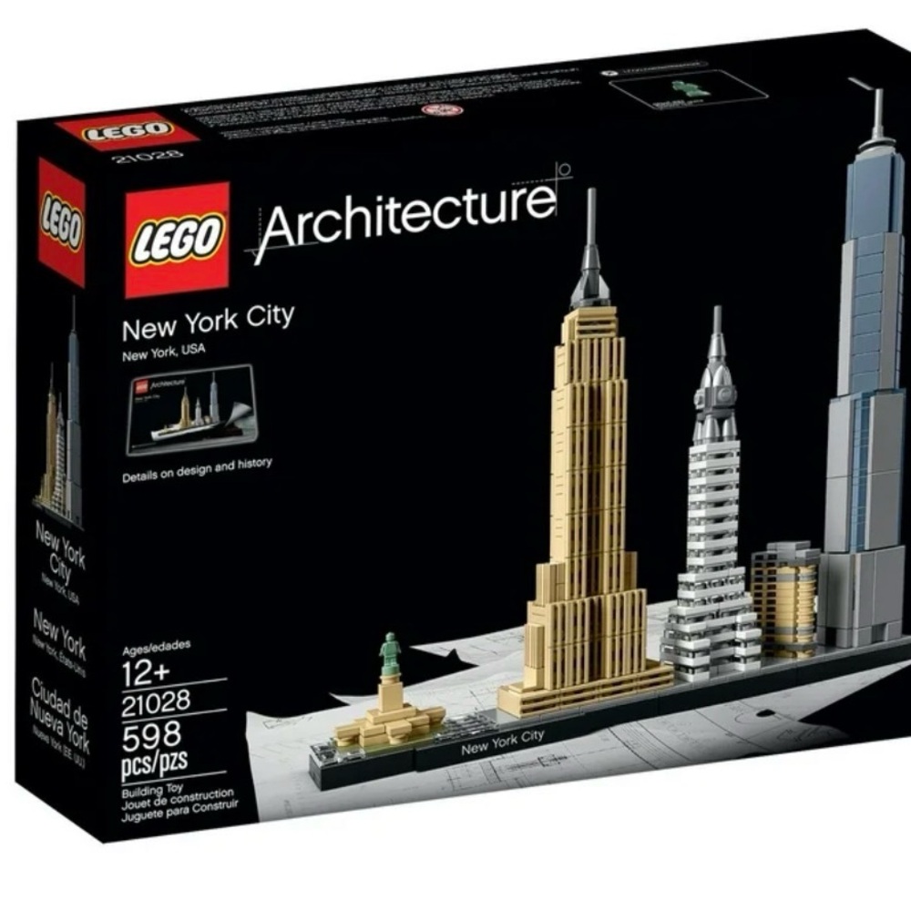 Lego Architecture New York City Set - Black, Gold, Silver